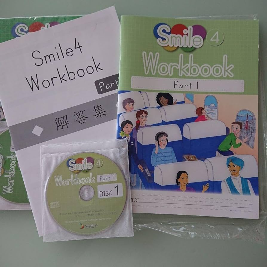 Amazon.co.jp: Smile 4 Workbook Part1,2 Dreamagic 英語教材